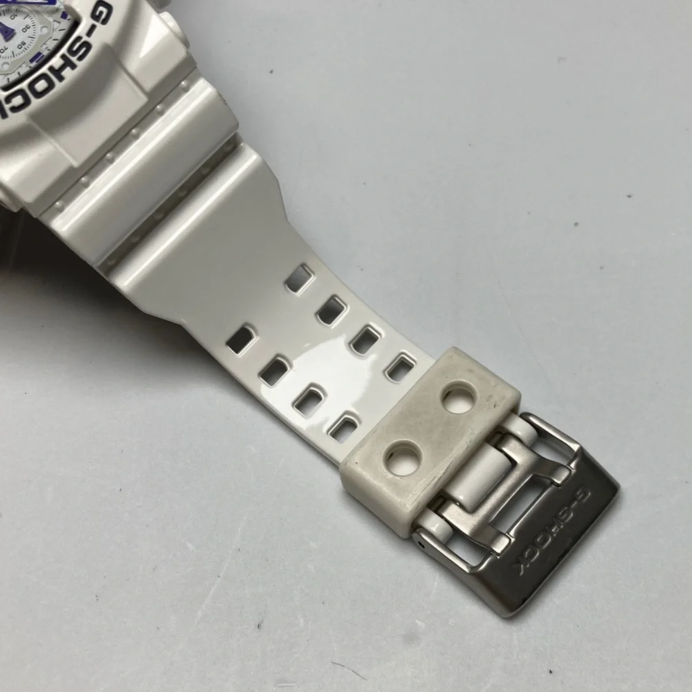 Casio Gshock GA-100A, glossy white gray purple colorway, new battery, full kit